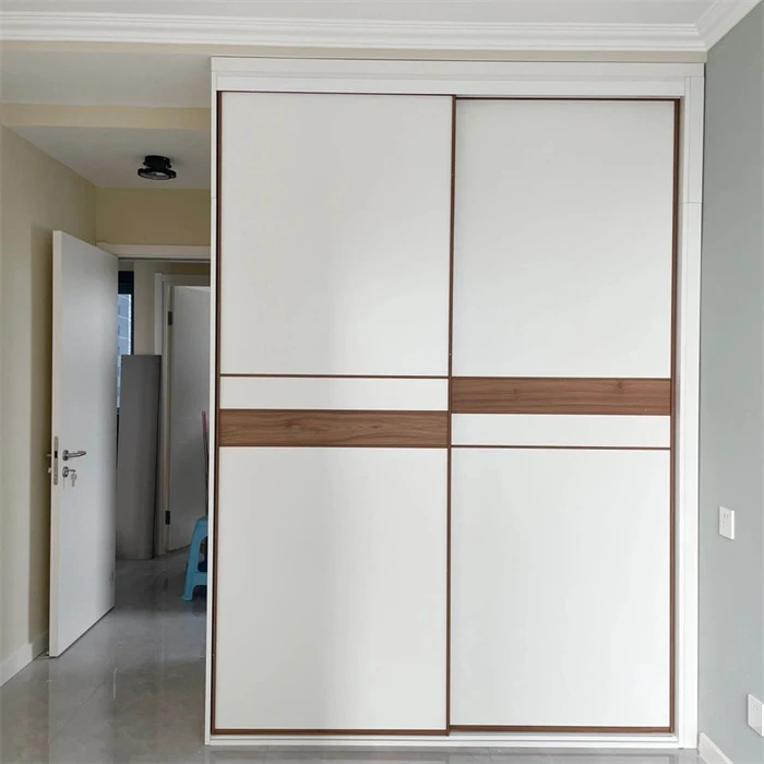 Wooden Modern Standard Sliding Wardrobe Doors
