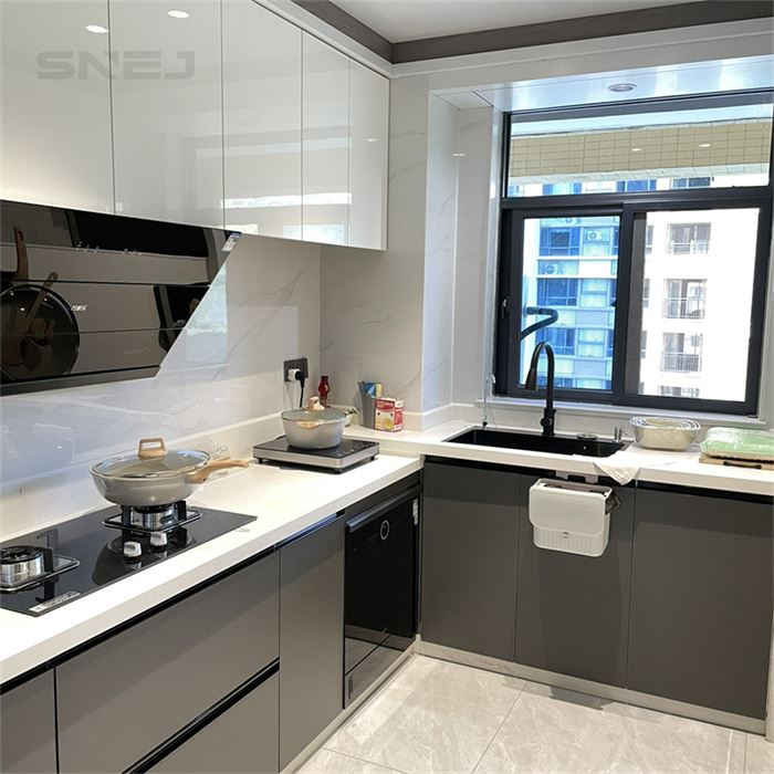 White Modern Kitchen Cabinets High Gloss